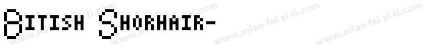 Bitish Shorhair字体转换